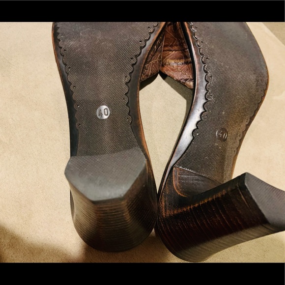 Bronze open toed mules 💥 - Picture 5 of 7